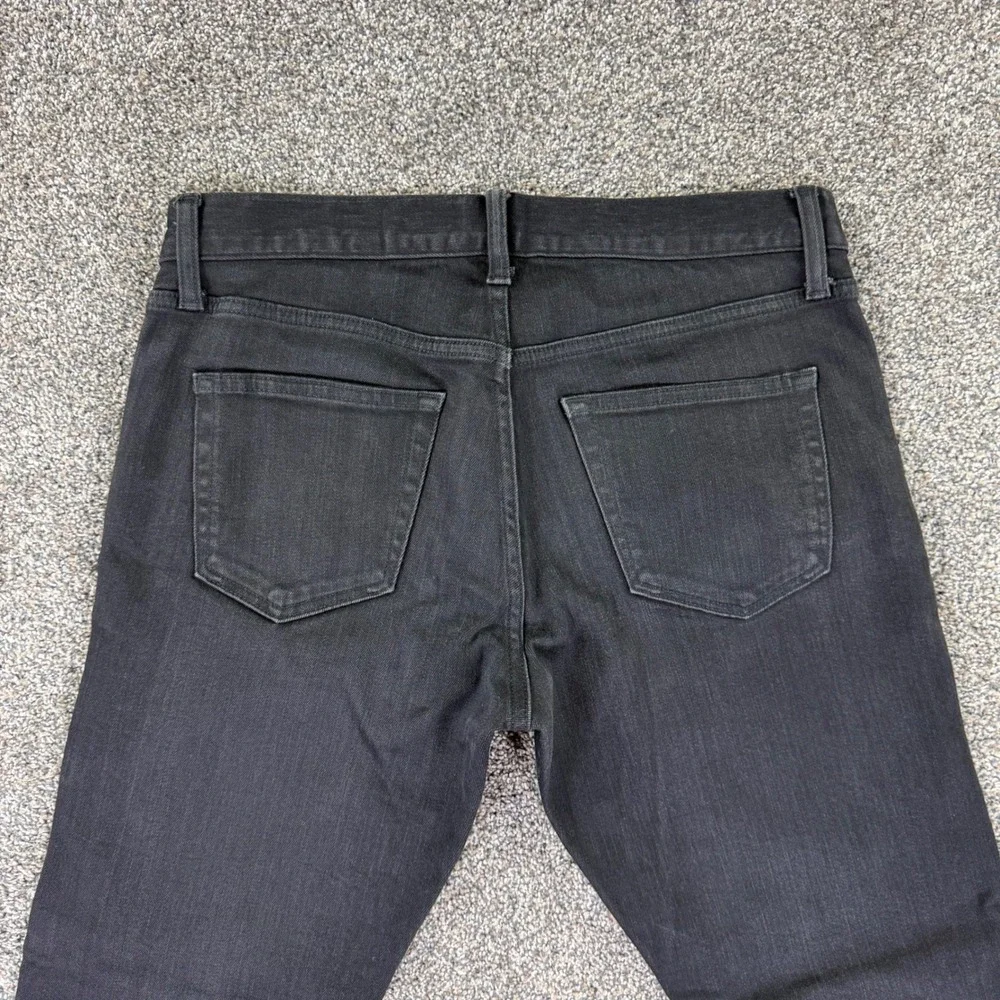 Uniqlo Selvedge Denim Jeans Mens 30x34 Slim Fit Black Stretch Pants Red Line